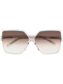 Saint Laurent Eyewear Gradient oversize-frame Sunglasses | Pink | FARFETCH at Farfetch